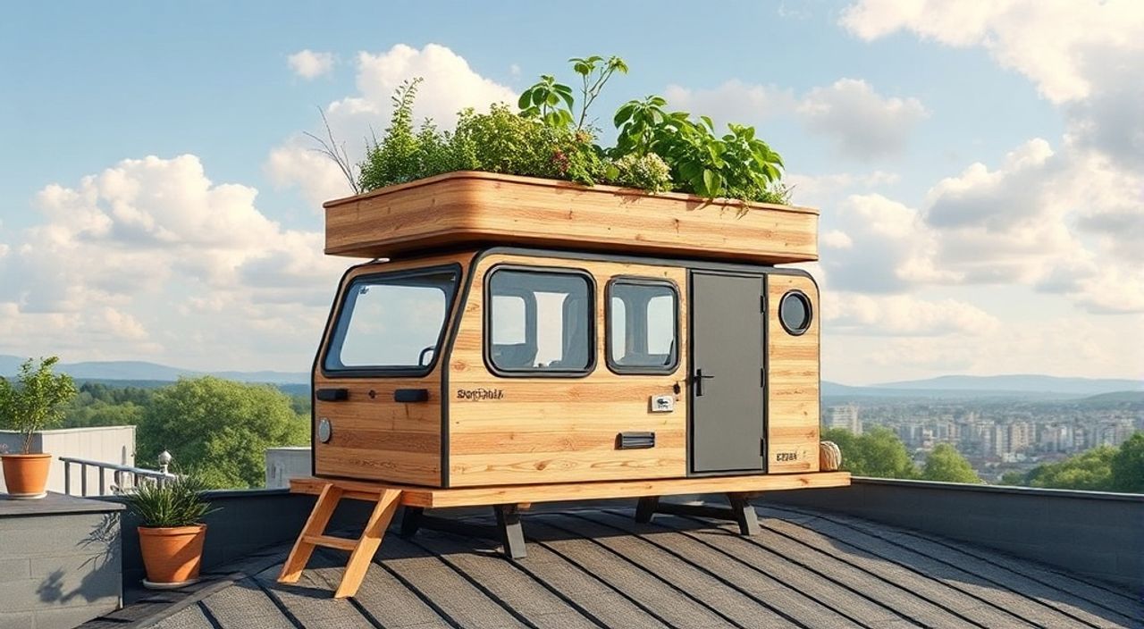 10 Шагов, чтобы собрать Eco‑cab на крыше городского дома