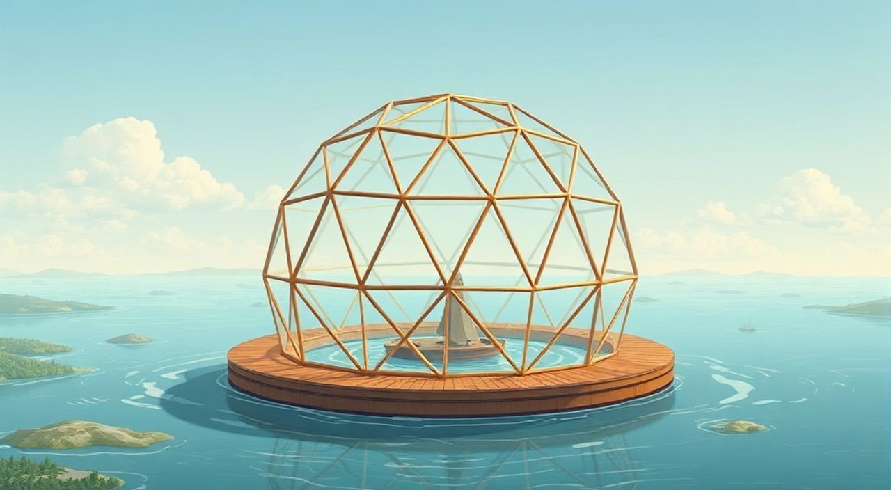 10 Шагов, чтобы собрать geo-dome на воде