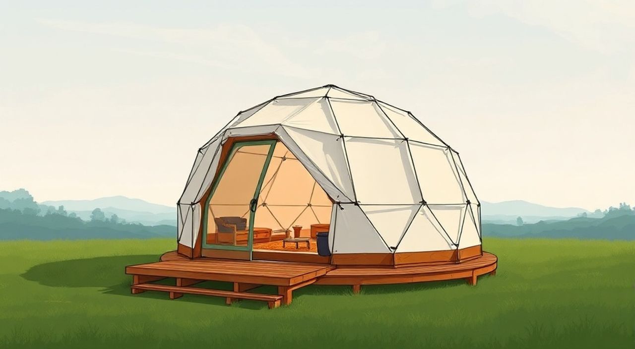 10 Шагов, чтобы собрать Glamping dome для путешествий