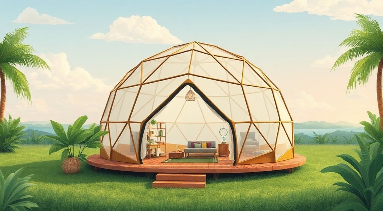 10 Шагов, чтобы собрать Glamping dome для тропиков