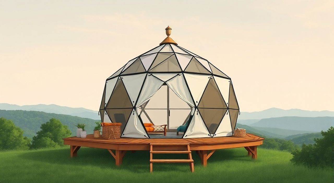 10 Шагов, чтобы собрать Glamping dome на крыше городского дома