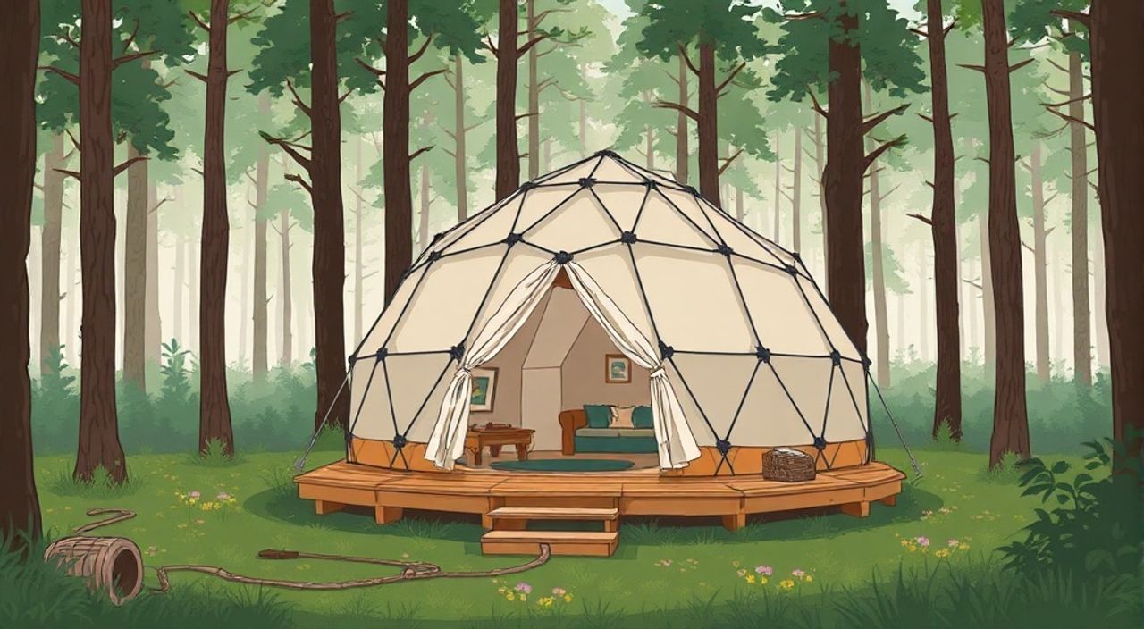 10 Шагов, чтобы собрать Glamping dome на лесной опушке