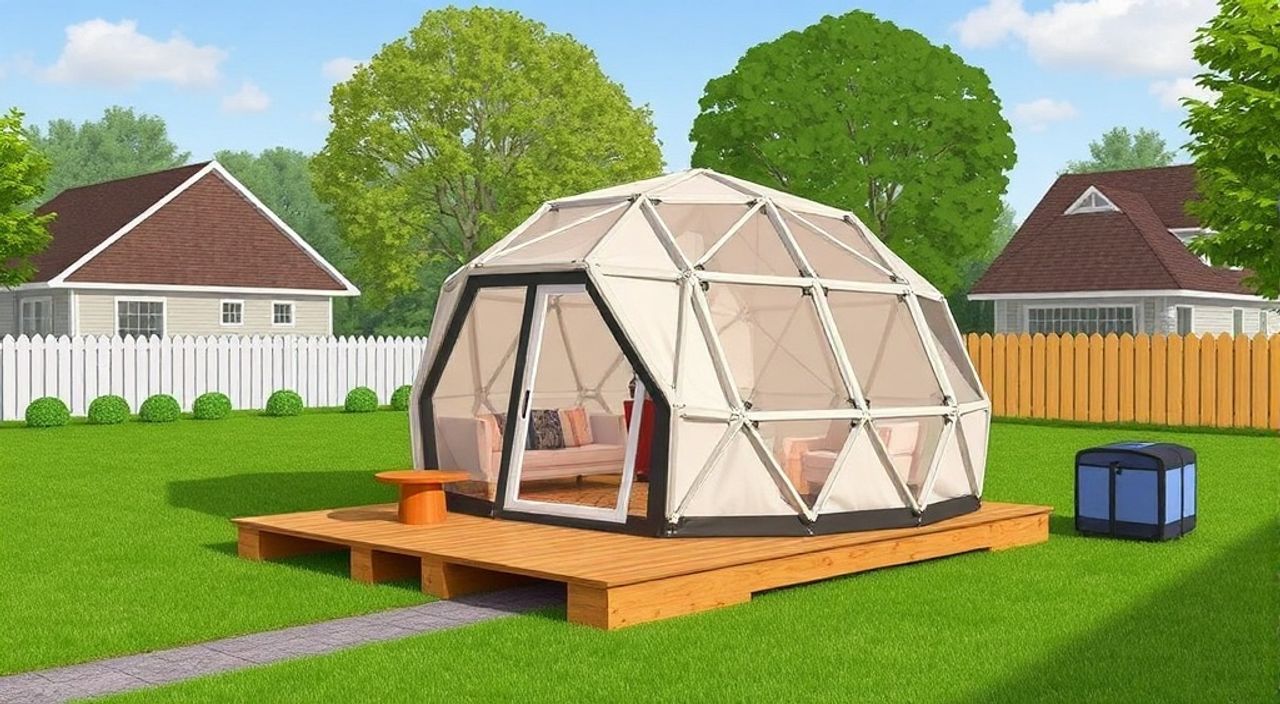 10 Шагов, чтобы собрать Glamping dome на пригородном участке