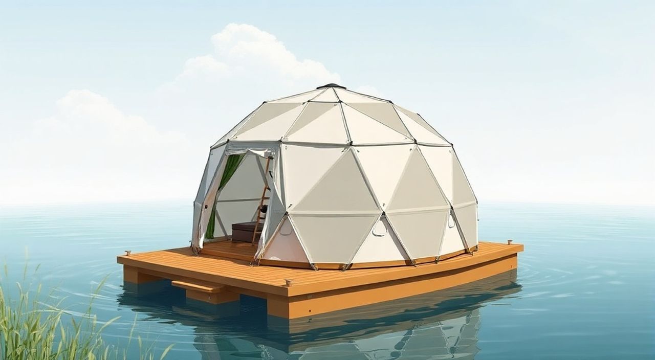 10 Шагов, чтобы собрать Glamping dome на воде