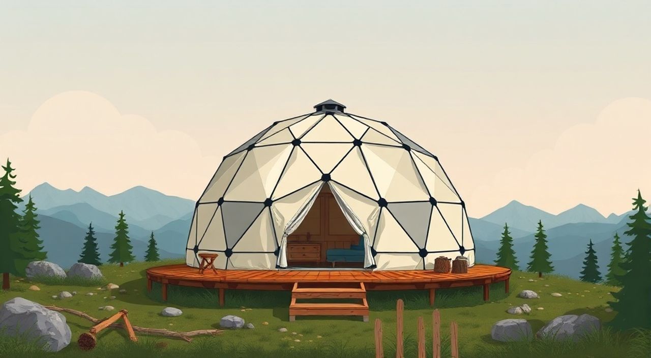 10 Шагов, чтобы собрать Glamping dome в горах