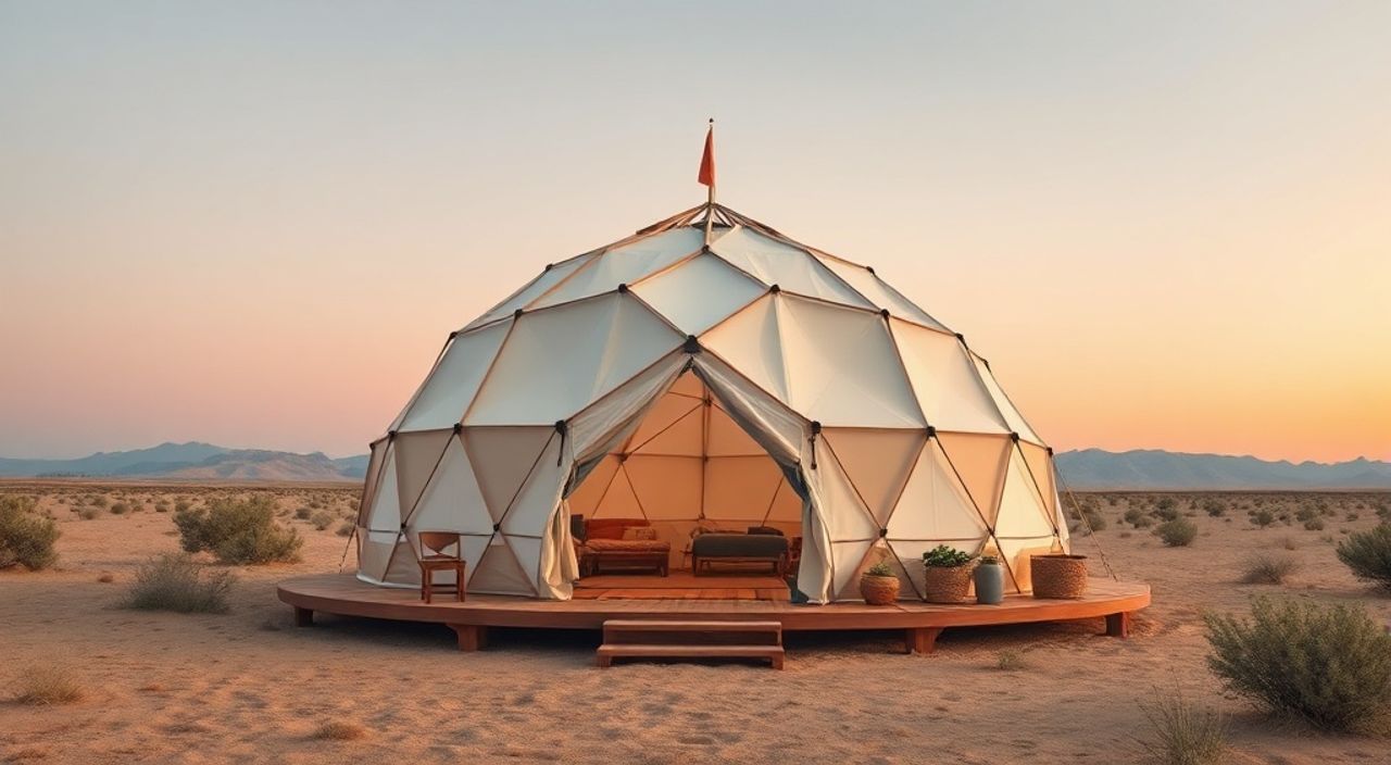 10 Шагов, чтобы собрать Glamping dome в пустыне