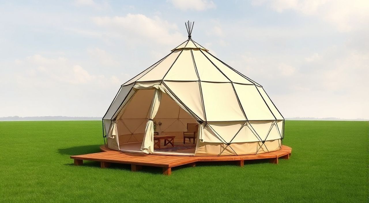 10 Шагов, чтобы собрать Glamping dome в степи