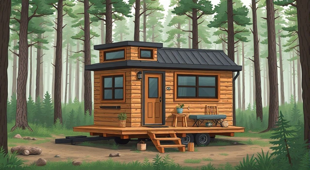 10 Шагов, чтобы собрать off-grid tiny-house на лесной опушке