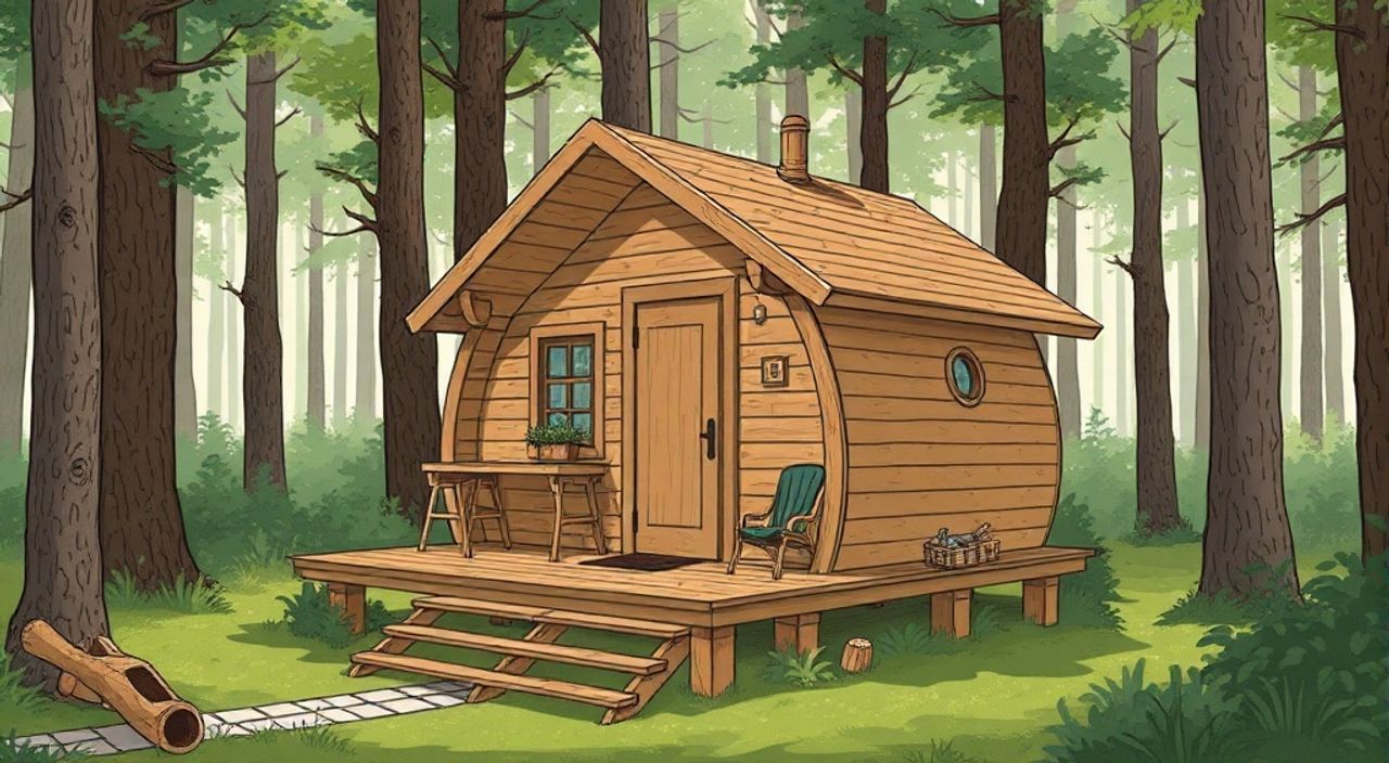 10 Шагов, чтобы собрать pod-house на лесной опушке