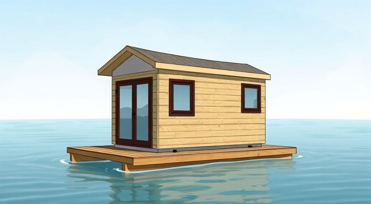 10 Шагов, чтобы собрать складной tiny‑house на воде