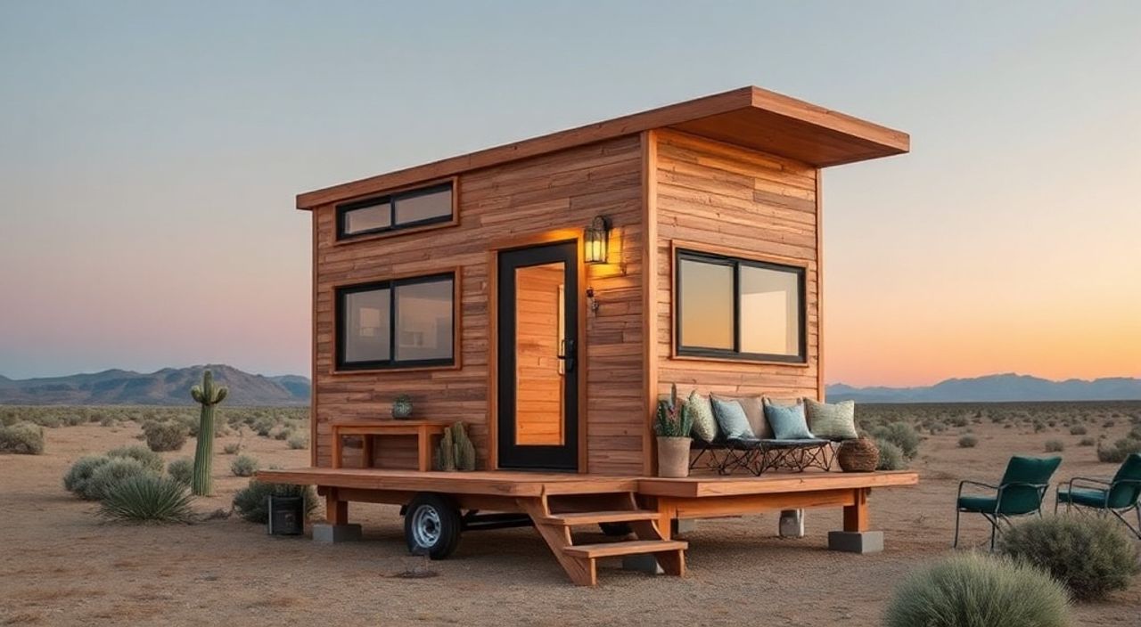 10 Шагов, чтобы собрать tiny-house в пустыне