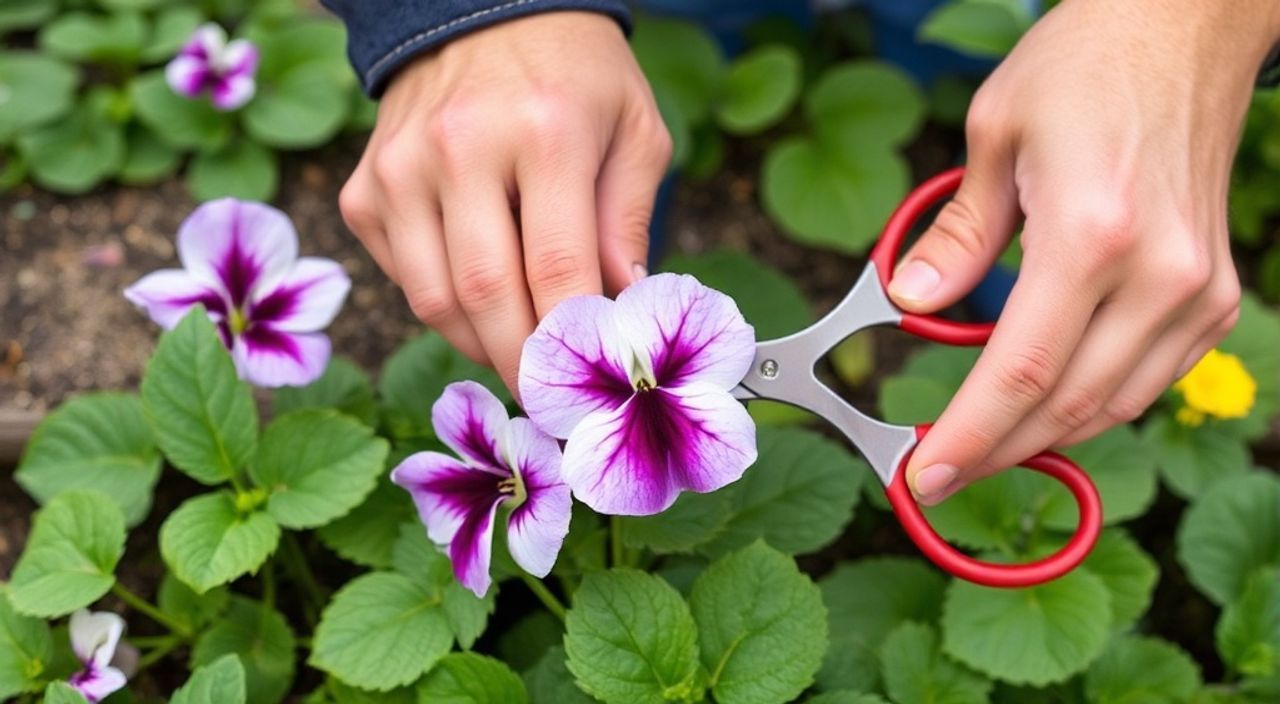10 Шагов деления кустов петуний ампельных