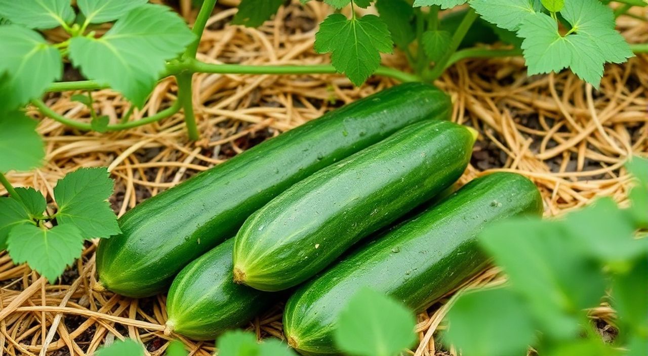 10 Шагов формировки огурцы корнишоны с мульчей из соломы