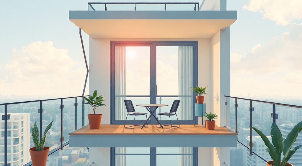 10 Шагов к интерьеру балкона 2,8 м² в стиле хай‑тек