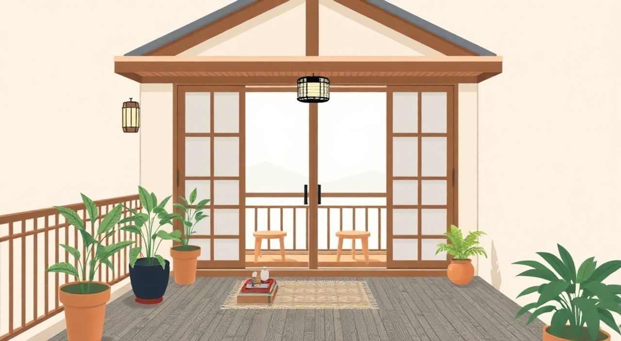 10 Шагов к интерьеру балкона 2,8 м² в стиле японский минимализм