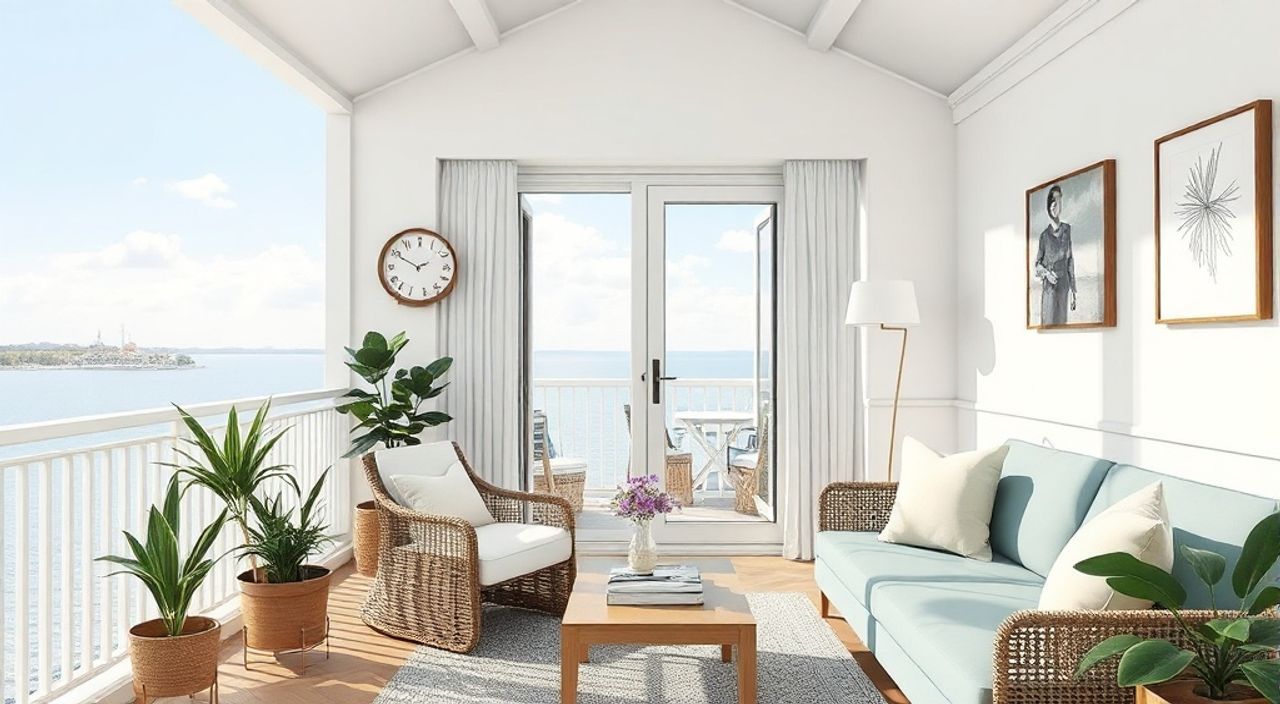10 Шагов к интерьеру балкона 3 м² в стиле costal-хэмптонс