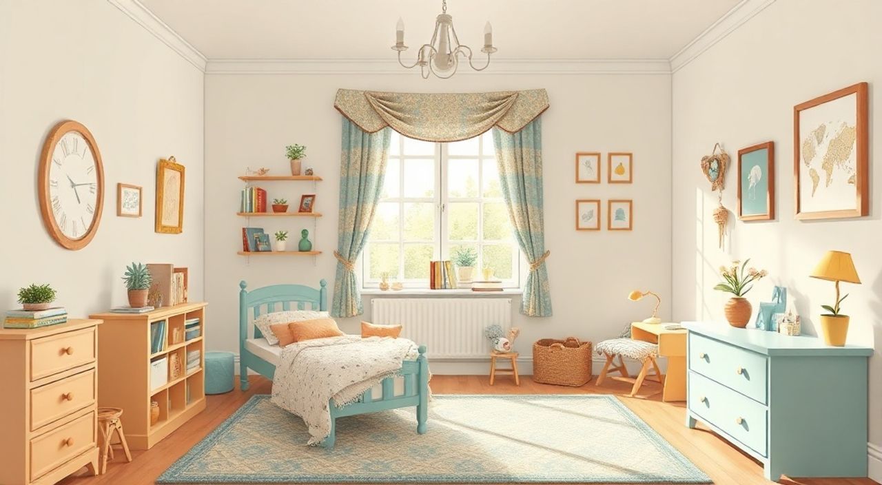 10 Шагов к интерьеру детской 9 м² в стиле викторианский