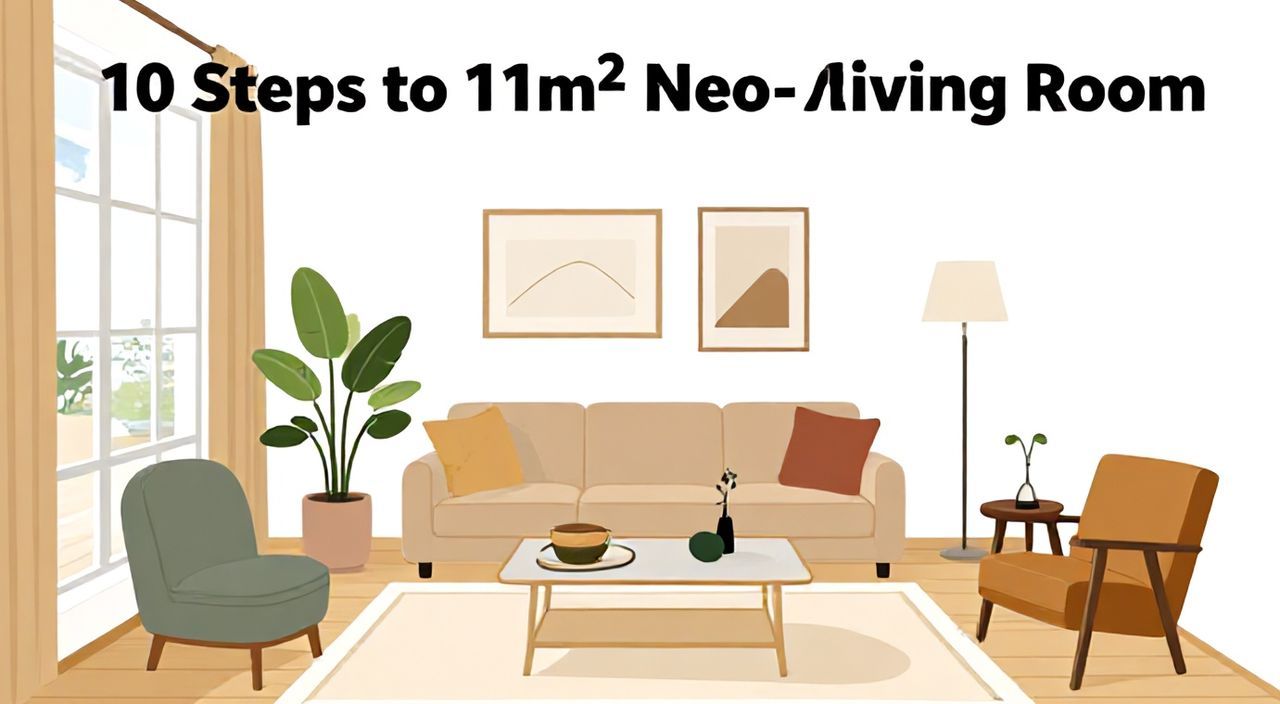 10 Шагов к интерьеру гостиной 11 м² в стиле нео‑классика