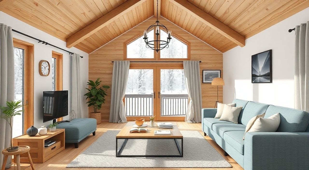 10 Шагов к интерьеру гостиной 11 м² в стиле шале