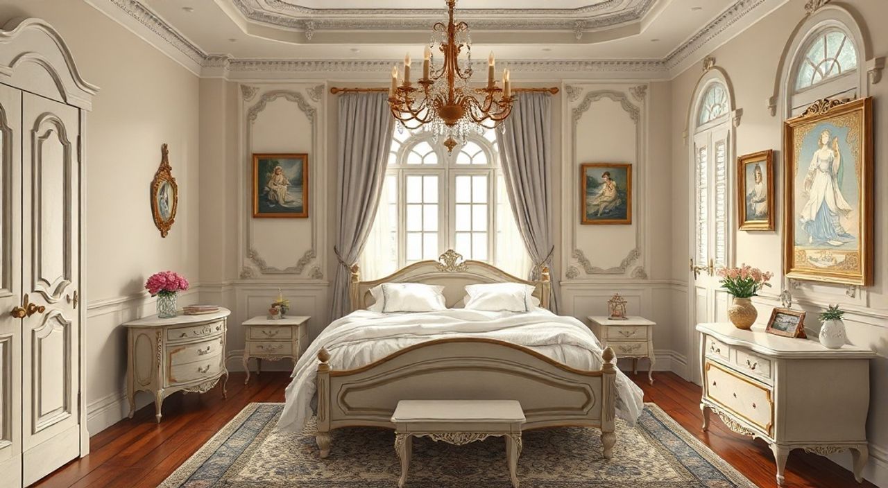 10 Шагов к интерьеру спальни 10 м² в стиле арт‑нуво