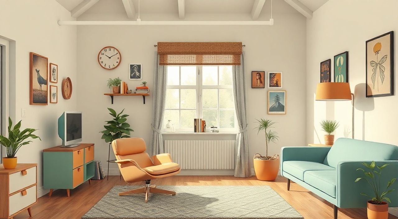 10 Шагов к интерьеру студии 22 м² в стиле ретро 60‑х