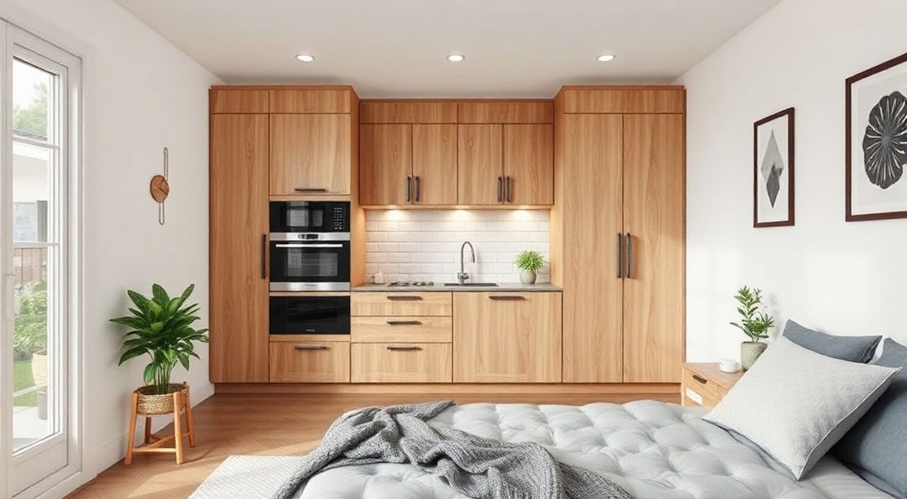 10 Шагов к установке кухонного острова‑пенала в спальни 10 м²