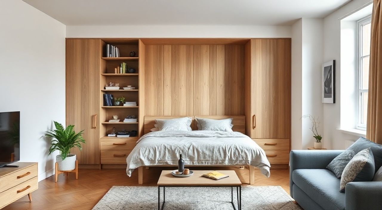 10 Шагов к установке шкафа‑кровати в гостиной 14 м²