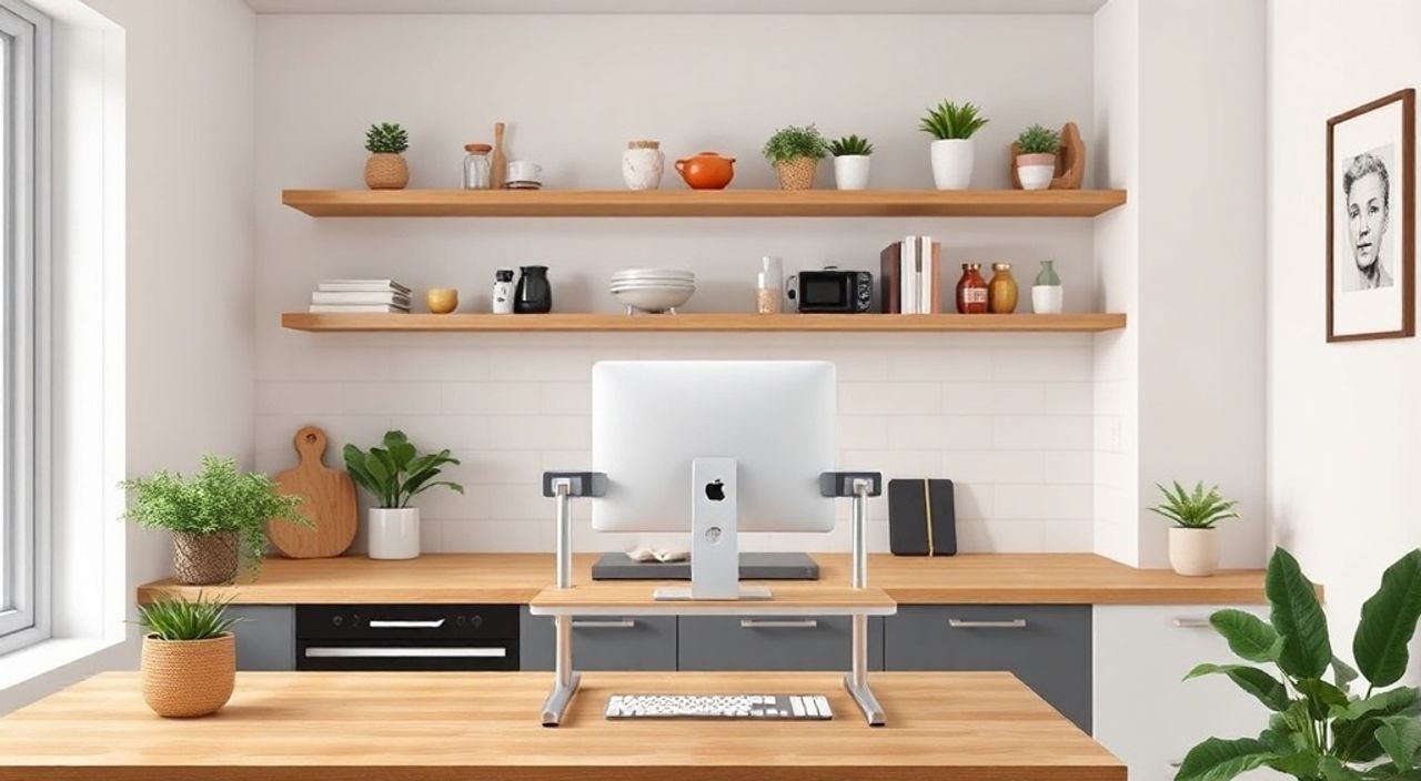 10 Шагов к установке складного стенда‑office в кухни 4 м²