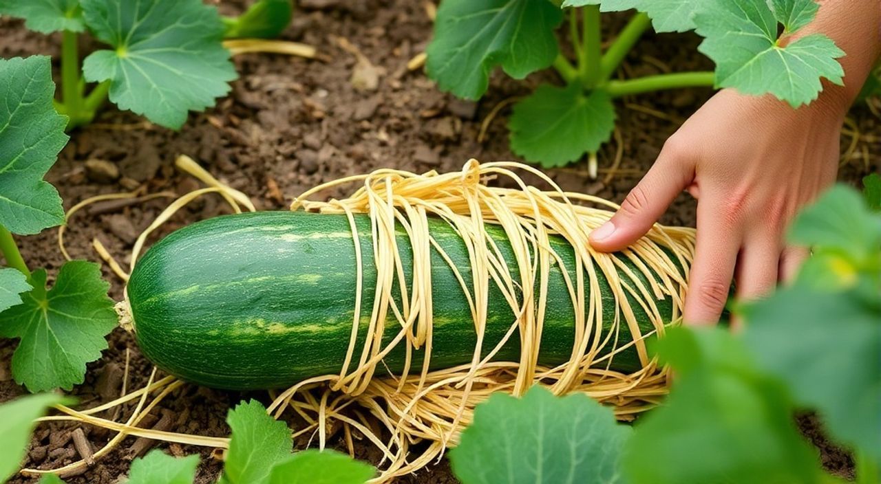 10 Шагов посева кабачки цукини с мульчей из соломы
