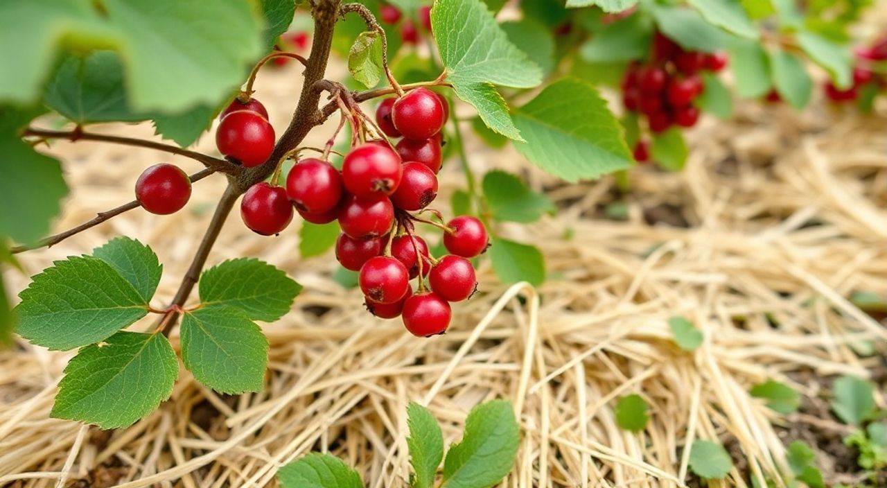10 Шагов защиты смородины красной с мульчей соломой