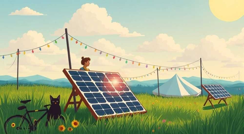 10 Способов использовать солнечные панели на фестивале