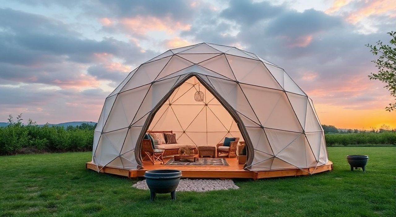 15 Бюджетных материалов для Glamping dome