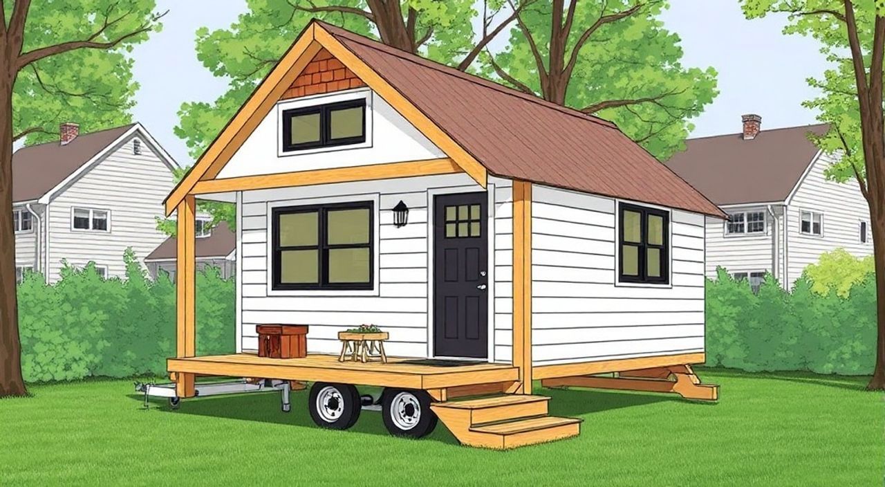 15 Шагов, чтобы собрать A-frame мини-дом в пригороде мегаполиса