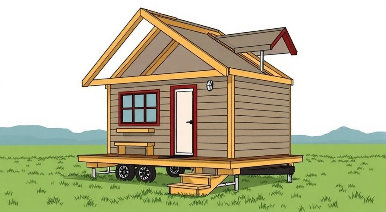 15 Шагов, чтобы собрать A-frame мини-дом в степи