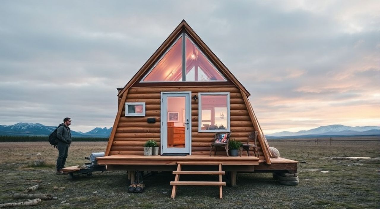 15 Шагов, чтобы собрать A-frame мини-дом в тундре