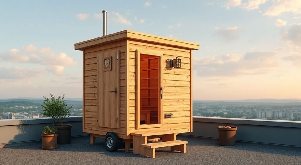 15 Шагов, чтобы собрать баня-tiny на крыше городского дома
