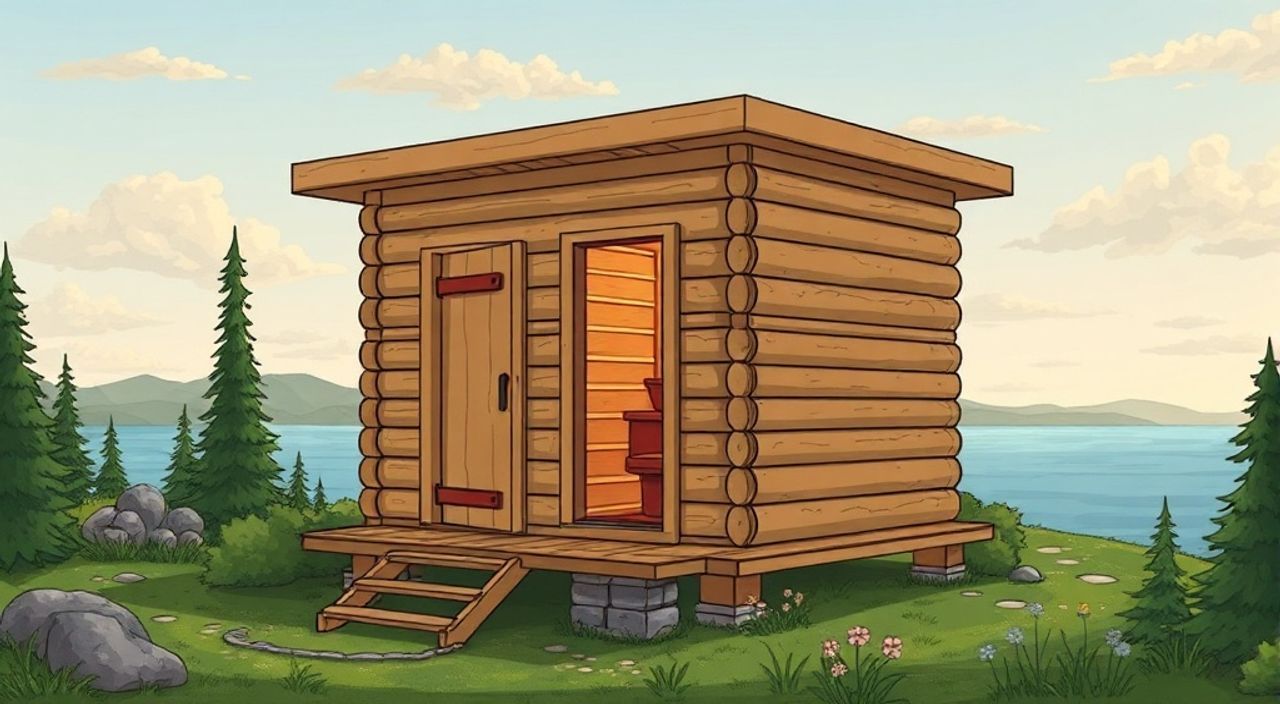 15 Шагов, чтобы собрать баня-tiny на острове
