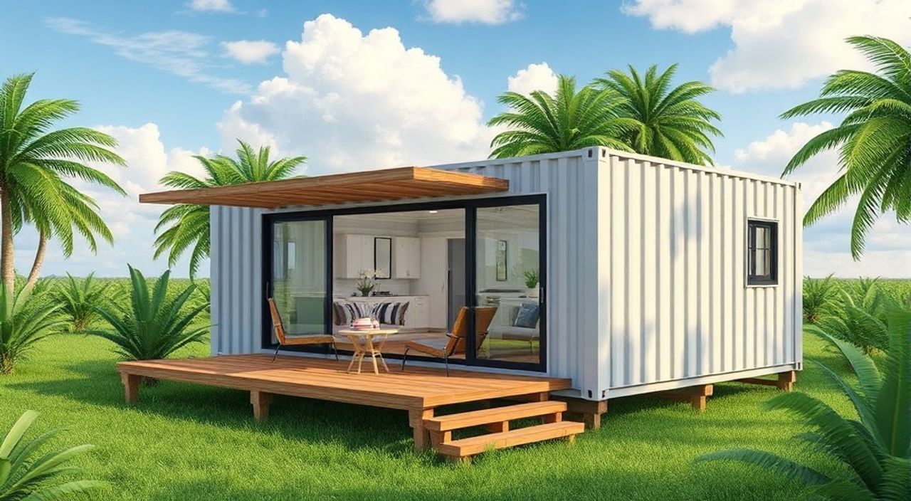 15 Шагов, чтобы собрать дом-контейнер 40ft для тропиков