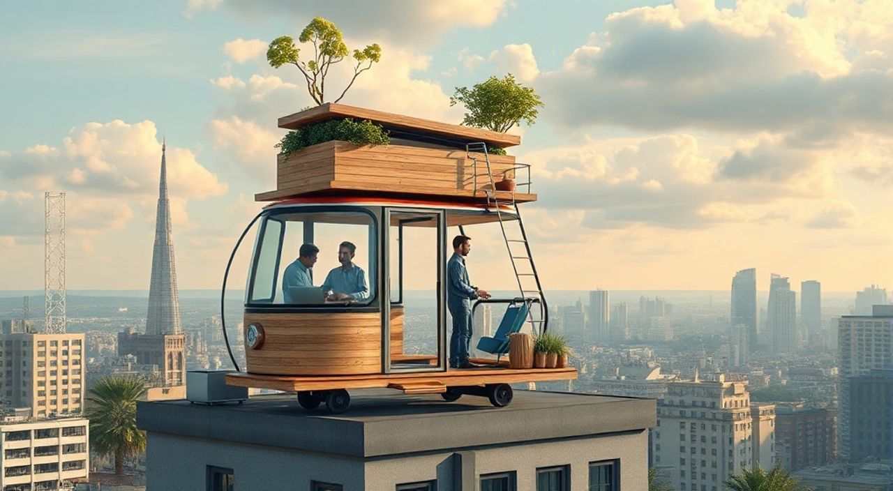 15 Шагов, чтобы собрать Eco‑cab на крыше городского дома