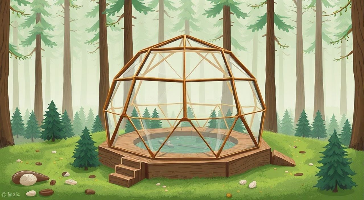 15 Шагов, чтобы собрать geo-dome на лесной опушке