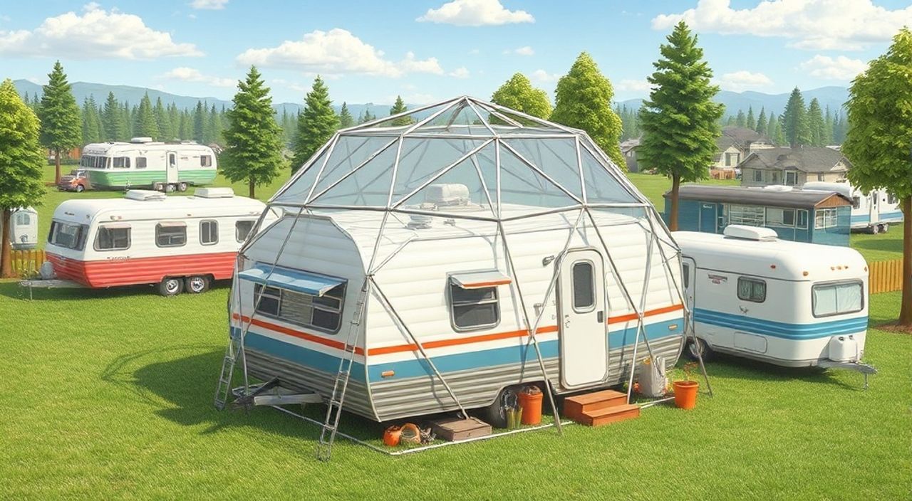 15 Шагов, чтобы собрать geo-dome на трейлер-парке