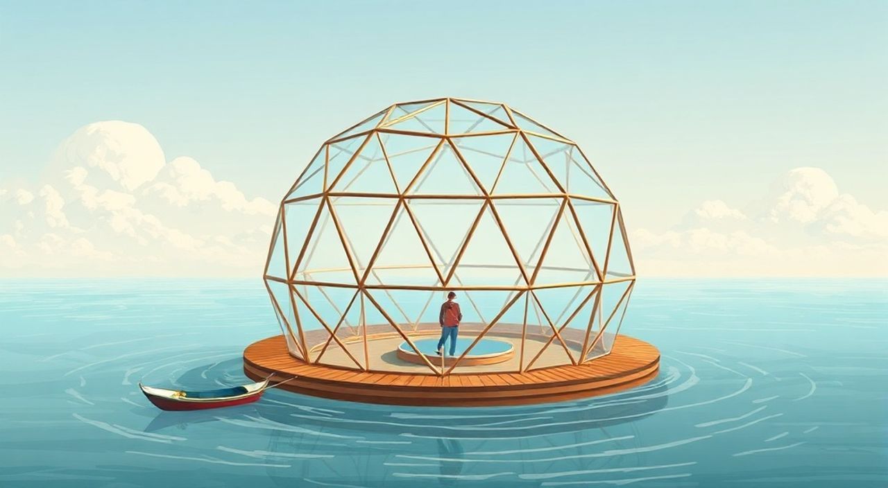 15 Шагов, чтобы собрать geo-dome на воде