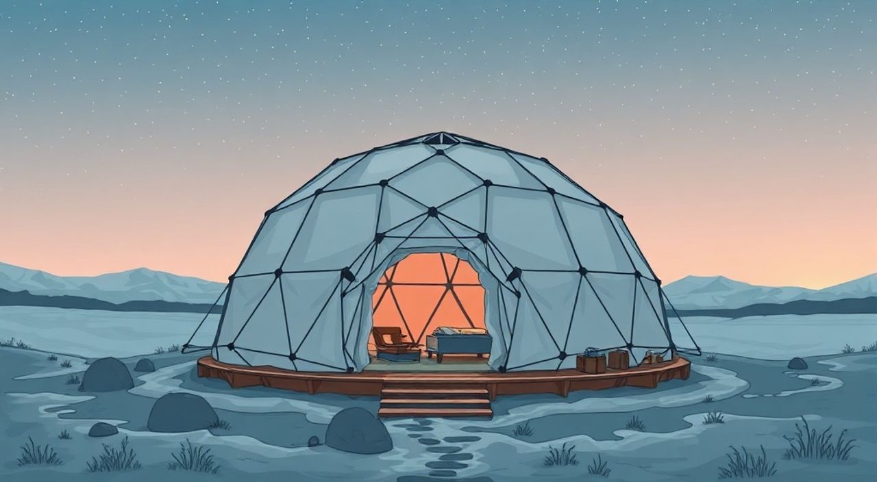 15 Шагов, чтобы собрать Glamping dome для арктики