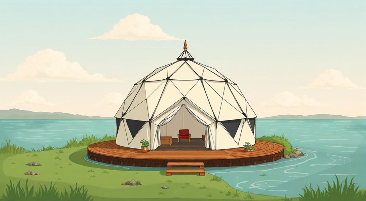 15 Шагов, чтобы собрать Glamping dome на острове