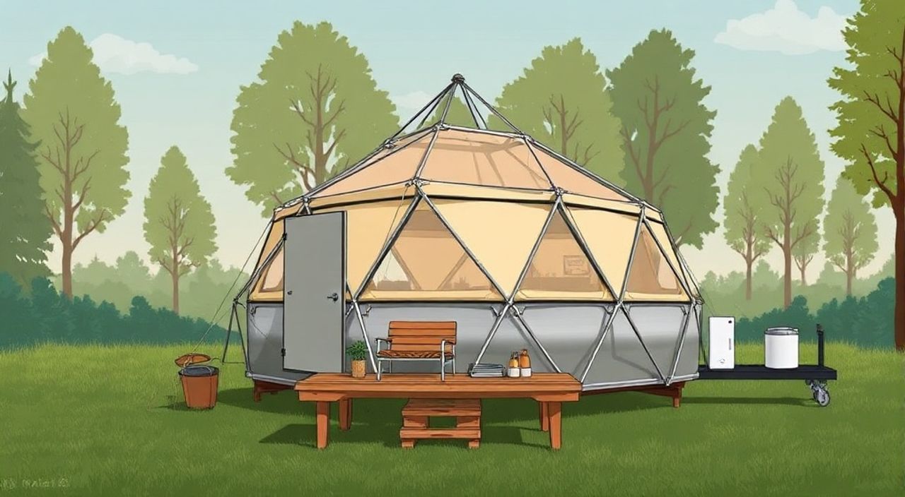 15 Шагов, чтобы собрать Glamping dome на трейлер-парке