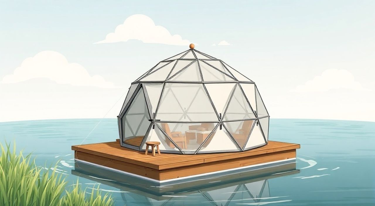 15 Шагов, чтобы собрать Glamping dome на воде
