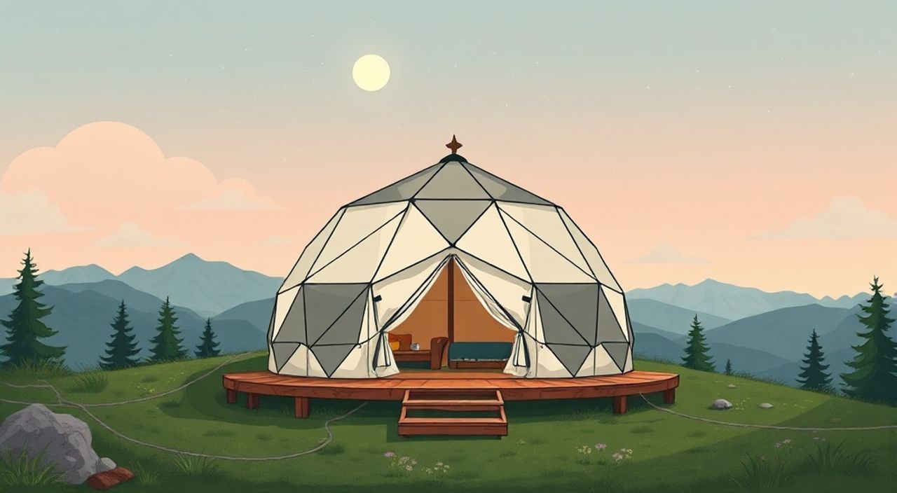 15 Шагов, чтобы собрать Glamping dome в горах