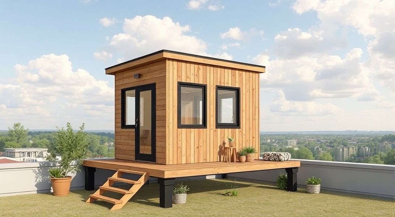 15 Шагов, чтобы собрать pod-house на крыше городского дома