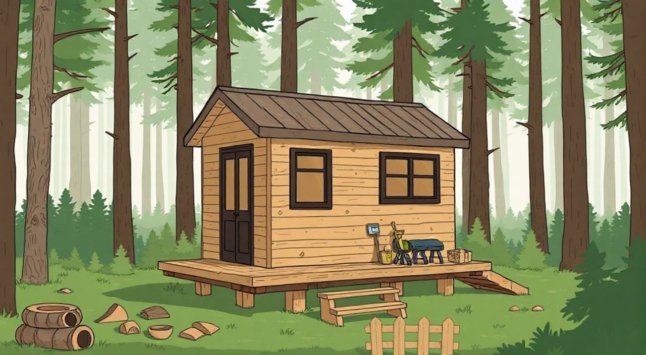 15 Шагов, чтобы собрать складной tiny‑house на лесной опушке
