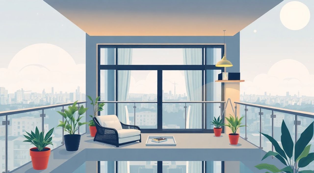 15 Шагов к интерьеру балкона 2,8 м² в стиле хай‑тек